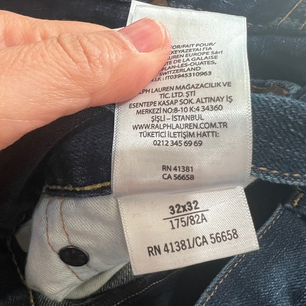 Ralph Lauren Men’s Straight Jeans in Two Blue Washes - Picture 5 of 5